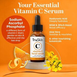 TruSkin Vitamin C Serum Face Anti Aging Serum with Vitamin C, Hyaluronic .4 fl.